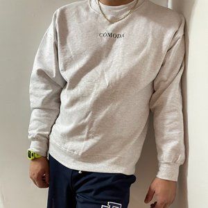 Unisex Cómoda Crewneck Sweatshirts - Ash Grey